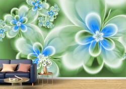 Persona Tapet Premium Canvas - Florile albastre abstract - tapet-canvas - 340,00 RON