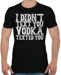printfashion I didn't text you - fehér - Férfi póló - Fekete (7008788)