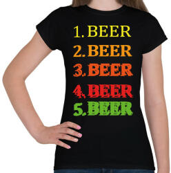 printfashion 1-5 Beer - Női póló - Fekete (7069387)