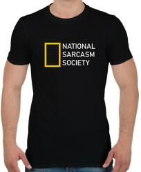 printfashion National Sarcasm Society - White - Férfi póló - Fekete (7045570)