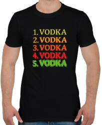 printfashion 1-5 Vodka - Férfi póló - Fekete (7068963)