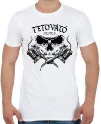 printfashion Tetováló mester - Férfi póló - Fehér (6984841)