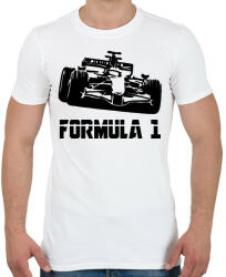 printfashion Formula 1 - Férfi póló - Fehér (7000572)