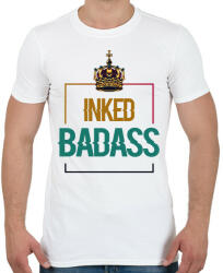 printfashion Inked Badass - Férfi póló - Fehér (6983656)