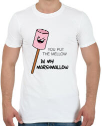 printfashion Fire-Marshmallow - Női - Férfi póló - Fehér (6999994)