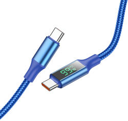 BOROFONE BU32 Exclusive USB Type-C - USB Type-C kábel PD 100W 3A 1, 2m kék
