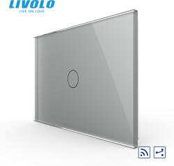 LIVOLO Intrerupator tactil simplu cap scara cruce wireless Livolo, standard italian (VL-FC1SR-3G-P901-3I)