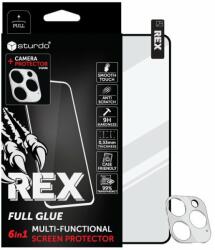 Sturdo Rex védőüveg + Kameravédelem iPhone 13 Pro, fekete, 6 az 1-ben