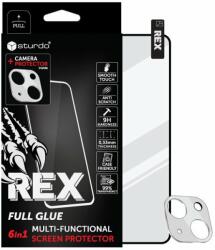 Sturdo Rex védőüveg + Kamera védelem iPhone 13, fekete, 6 az 1-ben