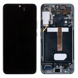 Samsung S906 Galaxy S22+, S22 Plus Előlap keret+LCD Kijelző+Érintőüveg, Green, Zöld (GH82-27500C, GH82-27501C) Gyári, Service Pack