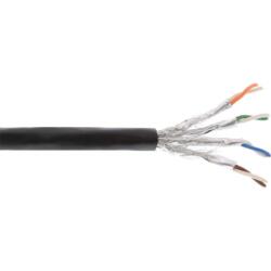 InLine Rola cablu de retea RJ45 S/FTP PiMF Cat. 7a pentru exterior 50m Negru, InLine IL70050P (IL70050P)