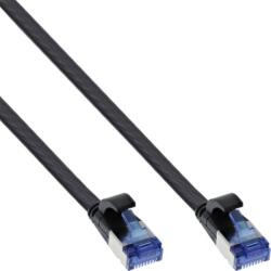 InLine Cablu de retea RJ45 flat FTP Cat. 6A 0.25m Negru, InLine IL75712S (IL75712S)