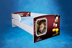  Pat cu Mickey Mouse cu saltea inclusa 140x70 cm, fara sertar ptv2795 (PTV2795)