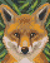 Pixelhobby Pixel szett 1 normál alaplappal, színekkel, róka