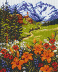 Pixelhobby Pixel szett 9 normál alaplappal, színekkel, hegyvidék