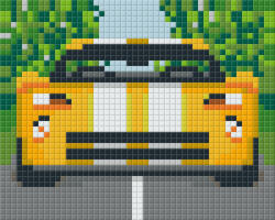 Pixelhobby Pixel szett 1 normál alaplappal, színekkel, autó