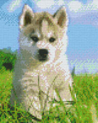 Pixelhobby Pixel szett 4 normál alaplappal, színekkel, kutyakölyök - kreativjatektarhaz - 21 690 Ft