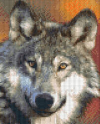 Pixelhobby Pixel szett 4 normál alaplappal, színekkel, farkas - kreativjatektarhaz - 19 090 Ft