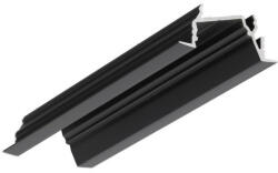 TOPMET LED profil DIAGONAL14 F/TY 2000 mm eloxált fekete (H5020021)