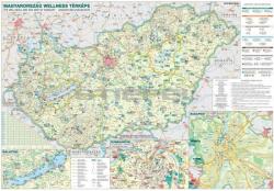 Stiefel Magyarország wellness térképe, tűzhető, keretes