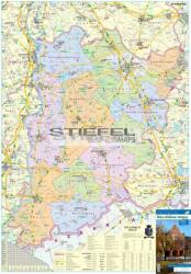 Stiefel Bács-Kiskun megye térképe, tűzhető, keretes