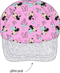 EPlus Șapcă pentru fetiță - Minnie Mouse roz strălucitor Mărimea Şepci: 54