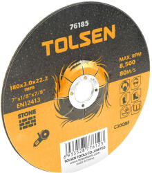 TOLSEN TOOLS Disc de taiere cu centru coborat (piatra) 125x3x22 mm (76183)