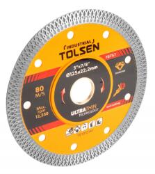 TOLSEN TOOLS Disc diamantat ultra subtire Tolsen 76757, 125 x 22.2 x 1.4 mm, lama 10 mm, taiere umeda / uscata, uz industrial (76757) Disc de taiere