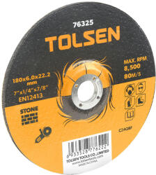 TOLSEN TOOLS Disc abraziv cu centru coborat (piatra) 115x6x22 mm (76322)