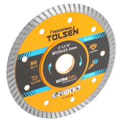 TOLSEN TOOLS Disc diamantat de taiere continuu, 125 x 22.2 x 1 mm, ultra (76752) Disc de taiere