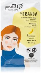 puroBIO Cosmetics Miranda Banana mască de curățare și catifelare cu acid hialuronic 10 ml