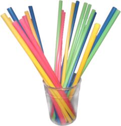  Bio PLA szívószál vegyes színes 500db/cs 8mm - bareszkozok
