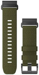 Garmin Curea Garmin QuickFit 26mm, nailon, verde, cataramă neagră (Fenix 7X/6X/5X, Tactix aj. )