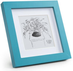 Casa Chic Clapton, рамка за картини, квадратна, снимки 15 x 15 cm, паспарту, стъкло (CL-6X6-TEAL) (CL-6X6-TEAL) - electronic-star