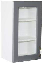 Spectral Mobila Corp superior 40 vitrina cu 1 usa Zebra MDF gri