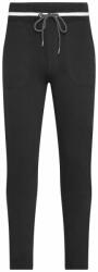 James & Nicholson Pantaloni trening de bărbați cu dungi contrastante JN780 - Neagră / albă | XL (1-JN780-1767593)