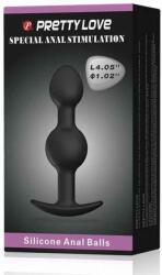 Pretty Love Butt Plug Anal cu Bile Silicon