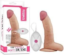 Lovetoy Vibrator Realistic Cu Telecomanda The Ultra Soft Dude 8.8 inch Vibrator