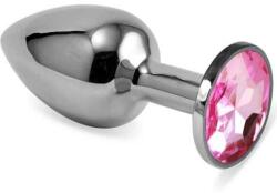 Lovetoy Butt Plug Metal Rosebud S - Piatra Roz