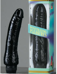Seven Creations Vibrator Realistic Penetrating Pleasures Black Vibrator