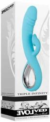 EVOLVED Vibrator Rabbit Triple Infinity Evolved Albastru Vibrator