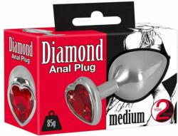 You2Toys Butt Plug Metal Diamond Medium You2Toys