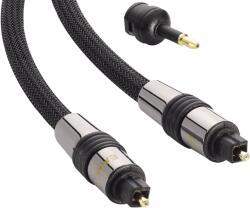 Eagle Cable 100821100 Deluxe Optikai kábel, 3, 5 mm-es jack adapterrel, 10 m (100821100)