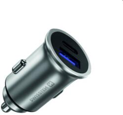 SWISSTEN CL adapter Swissten Power Delivery USB-C+ Quick charge 36W, ezüst (20111740)