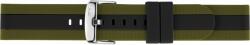 Morellato Curea neagră cu verde din silicon Morellato Bolsena M 5486187.974 20 mm