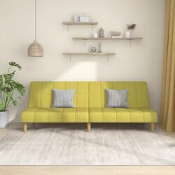 vidaXL Canapea extensibilă cu 2 locuri, verde, textil (337484) Canapea