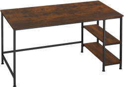 tectake 404423 canton számítógép asztal 120x60x75, 5cm - ipari sötét fa, rusztikus
