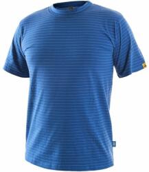 CXS Tricou din material antistatic ESD CXS NOME - Mediu albastră | 4XL (1130-135-413-98)