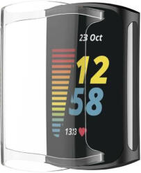 Edman Husa Siliconica Edman pentru Fitbit Charge 5, Transparent