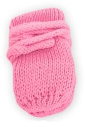 Baby Nellys Mănuși tricotate de iarnă bebeluși BABY NELLYS - roz / zmeură